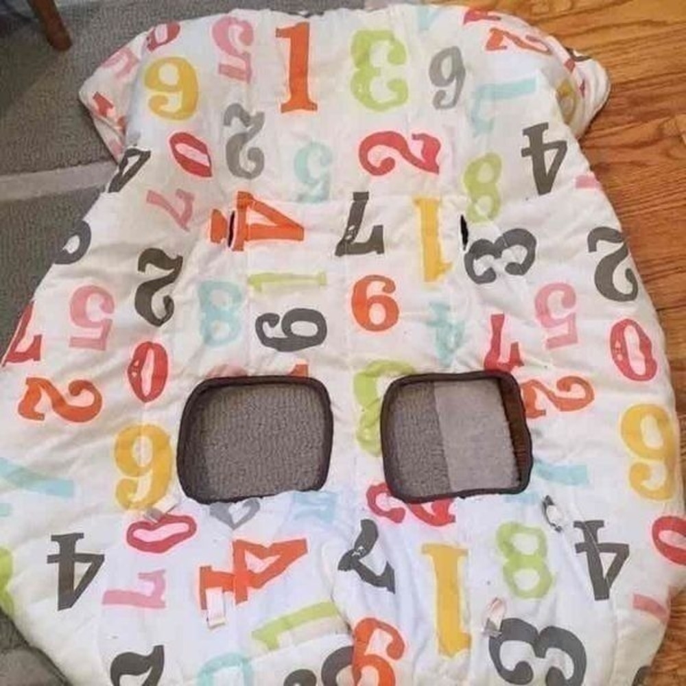 Alphabet highchair cart cover